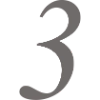 gray number three icon