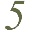 green number five icon